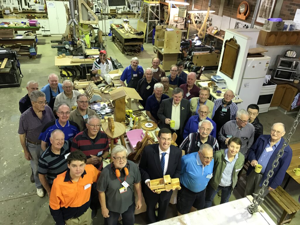 Hornsby Woodworking Men’s Shed - Julian Leeser